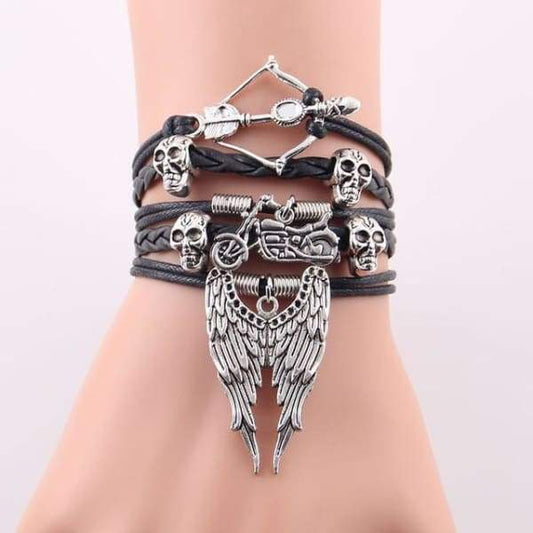 Harajuku Angel Wings Charm Bracelet