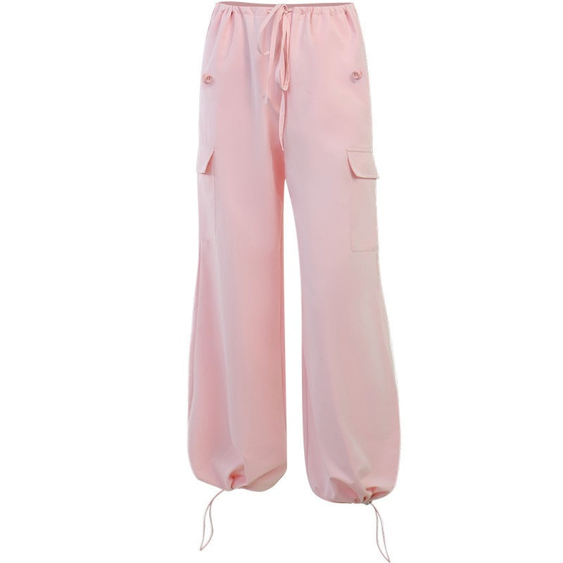 XY22094 Street Overalls - Fashion Casual Low Waist Trousers