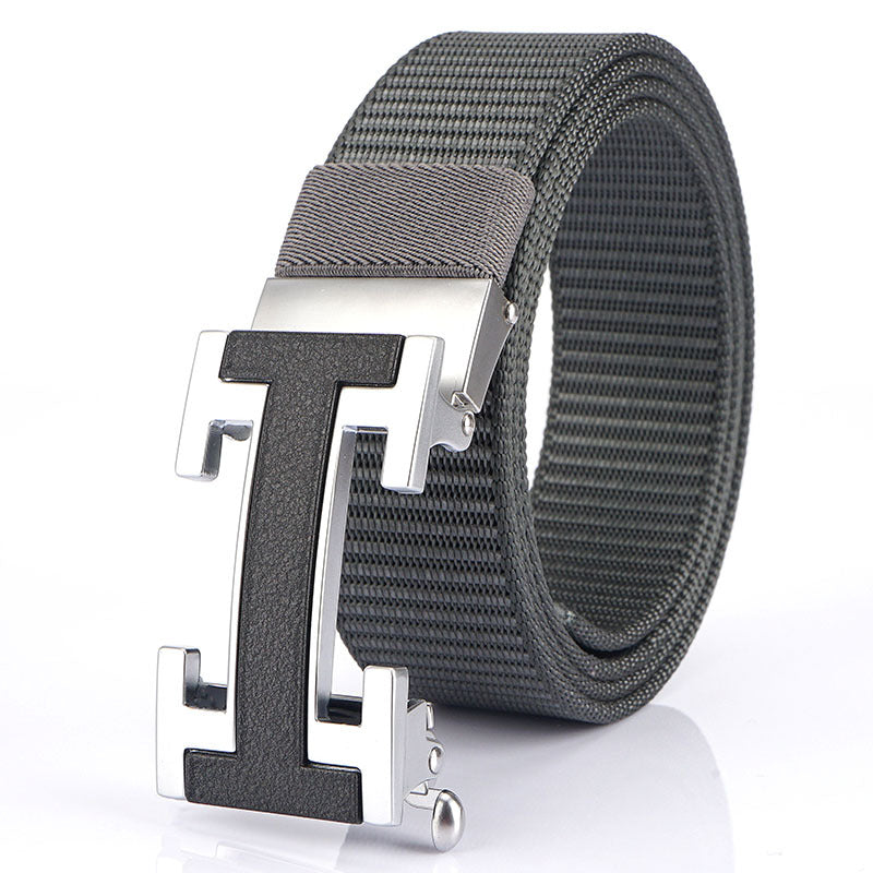 Men's Nylon Automatic Buckle Casual Belt