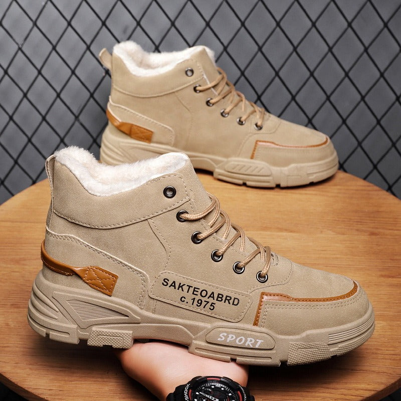 Cotton Men's Mid Top Work Boots