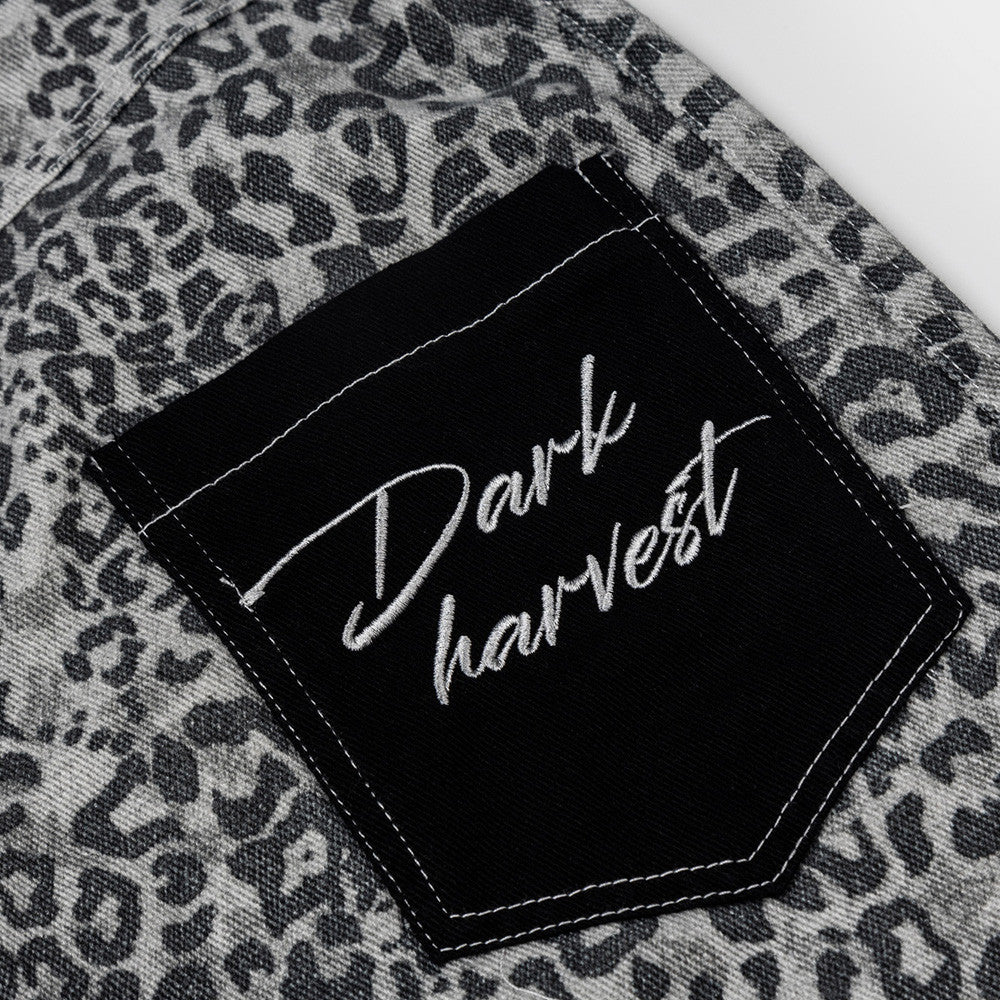 Harajuku Leopard Print Denim Shorts — Bold Harajuku Street Style