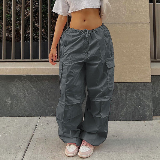 XY22094 Street Overalls - Fashion Casual Low Waist Trousers
