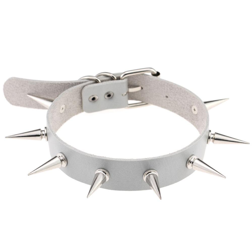 Gothic Black Spike Choker Belt for Women