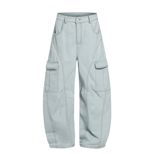 Harajuku Style Multi Pocket Wide Leg Work Pants