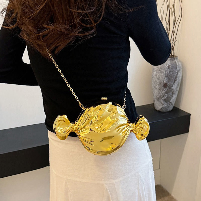 Harajuku Style Candy Acrylic Round Crossbody Bag