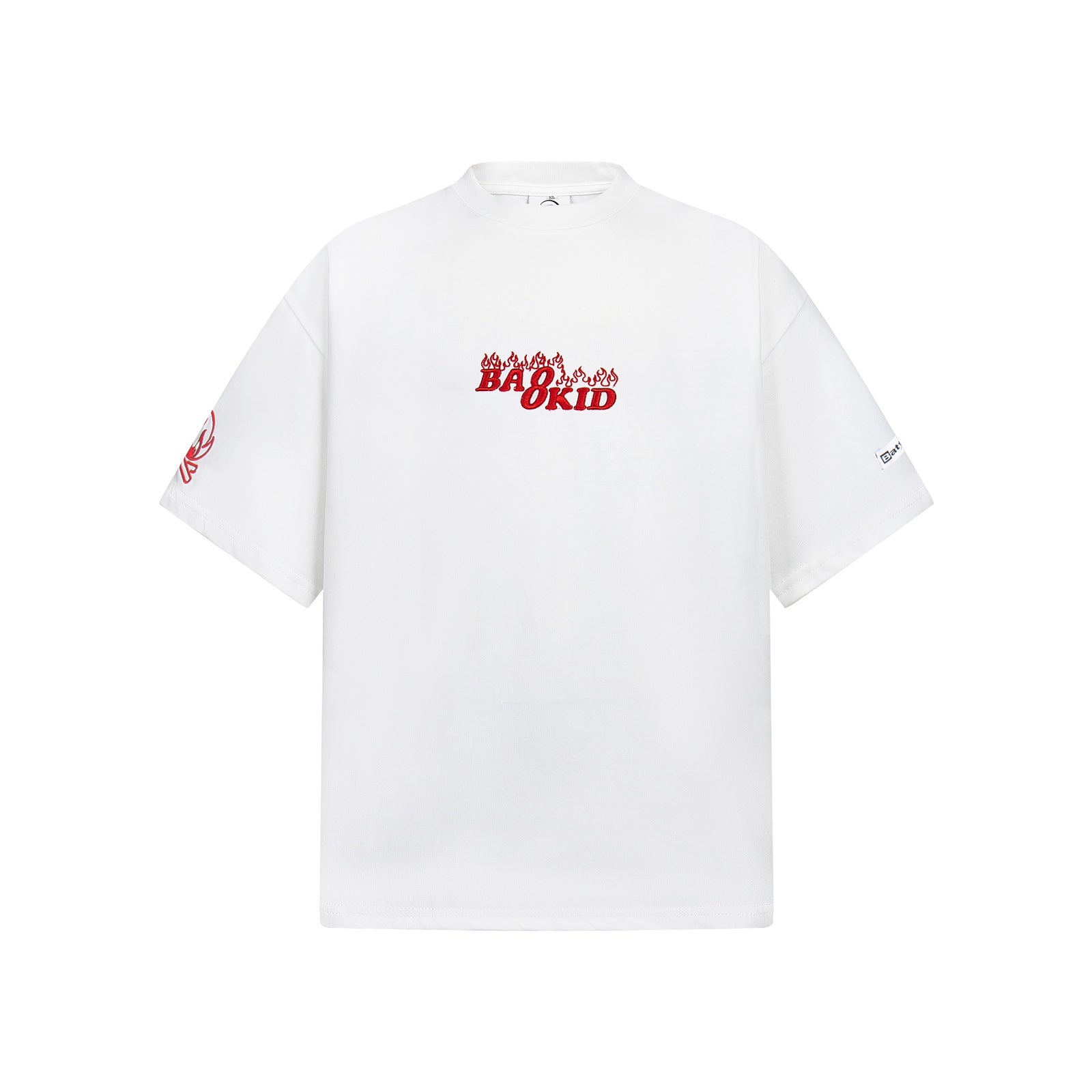 Embroidered Letter Short Sleeve T-Shirt - Harajuku Style