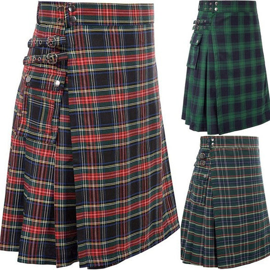 Scottish Holiday Plaid Skirt - Harajuku Style