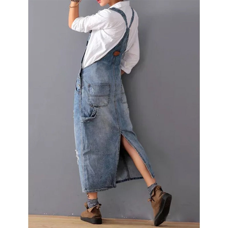 Cowboy Skirt with Holes and Straps for Women
