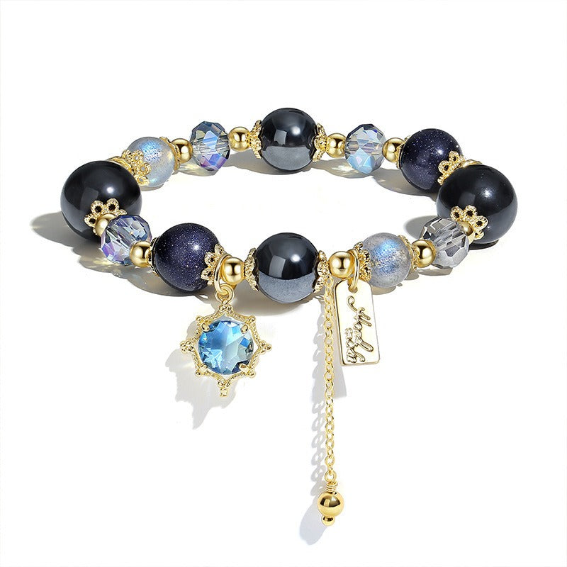Starry Sky Obsidian Galaxy Bracelet - Unisex Harajuku Style