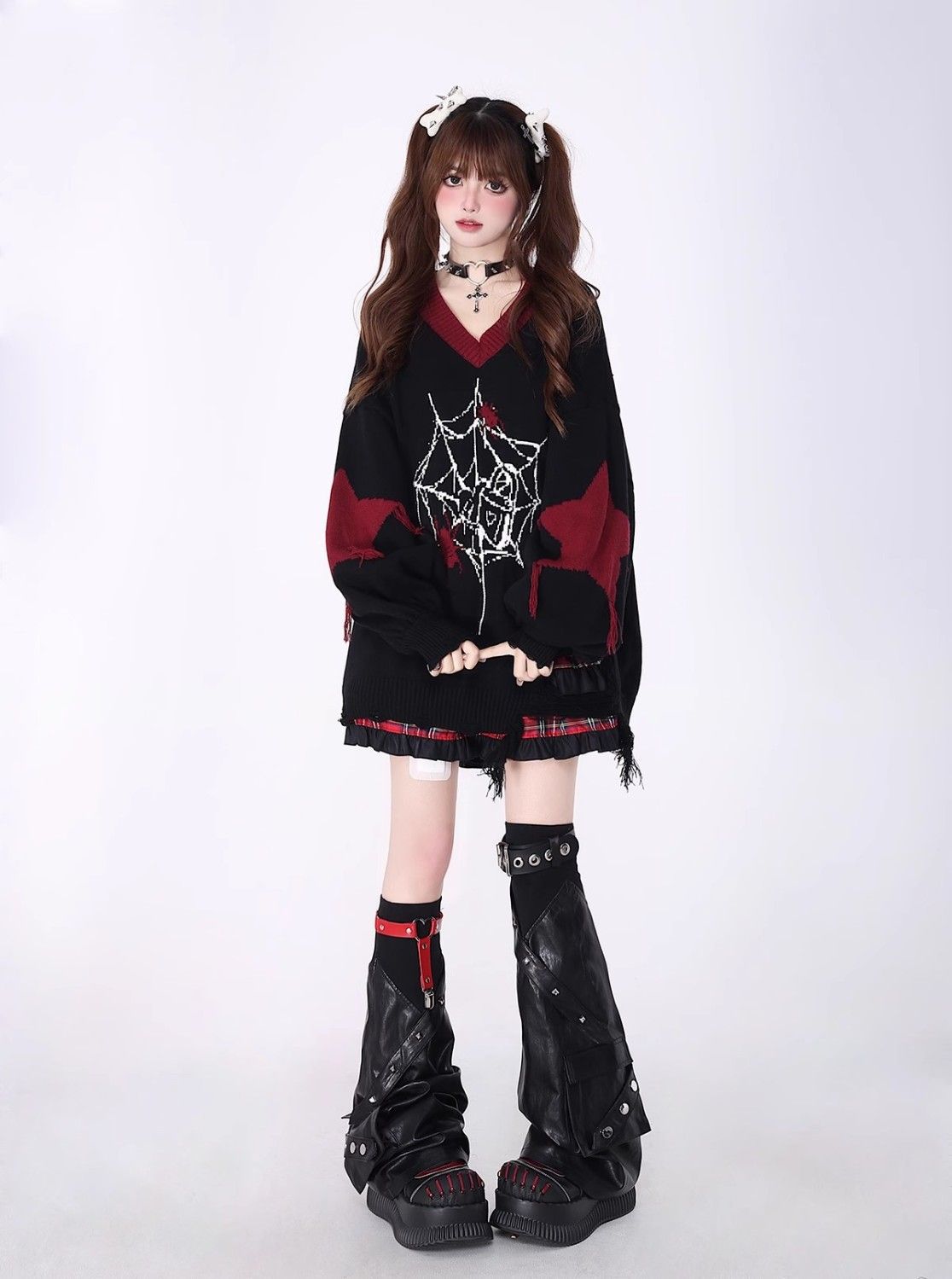 Off Shoulder Loose Knit Sweater