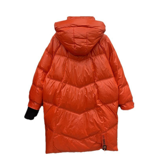 Harajuku Style Thick Hooded Black Puffer Jacket