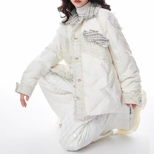 Playful Harajuku Style Cilantro Cotton Jacket for Women