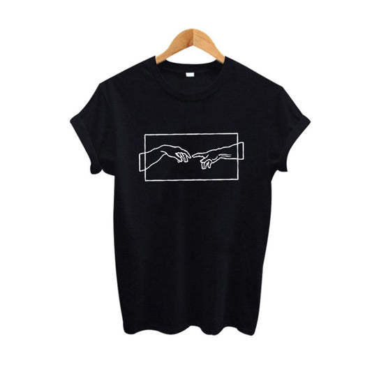 Harajuku Style Women's Graphic Tee - Aesthetic Cotton T-Shirt