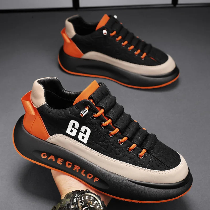 Harajuku Style Men Sneakers - Breathable Casual Running Shoes
