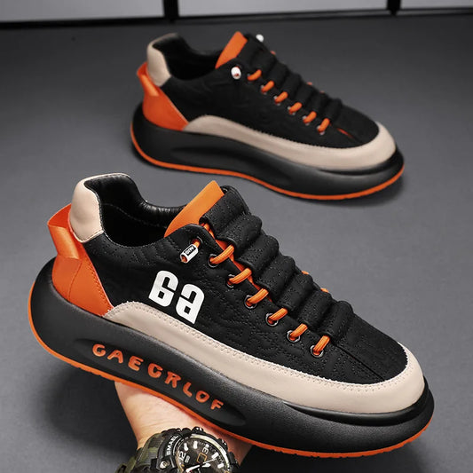 Harajuku Style Men Sneakers - Breathable Casual Running Shoes