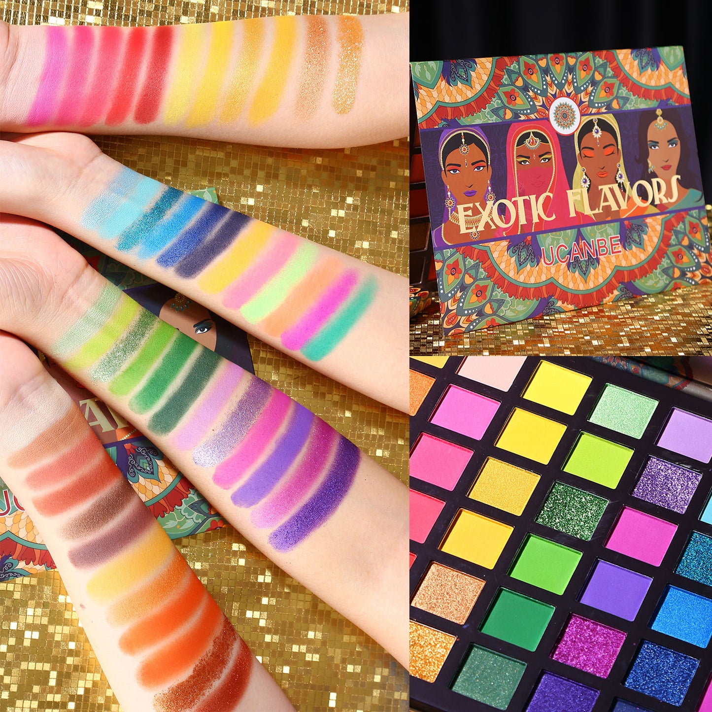 48 Colors Harajuku Exotic Eyeshadow Palette - Shimmer & Matte