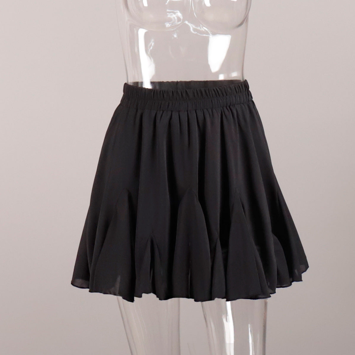 Harajuku-Inspired Splicing Mini Pleated Skirt