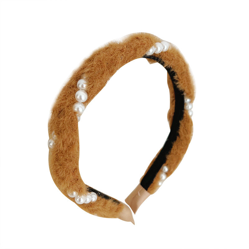 Mink Hair Hoop Women's Headband F007