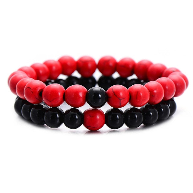 Couples Yin Yang Distance Bracelets - 2Pcs Set