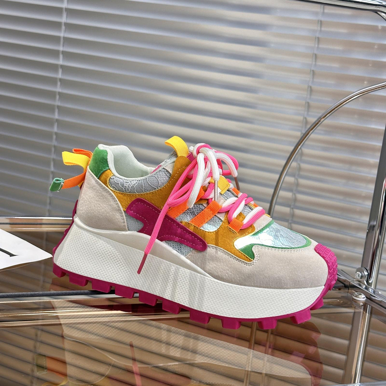 Harajuku Style Breathable Mesh Casual Sports Shoes
