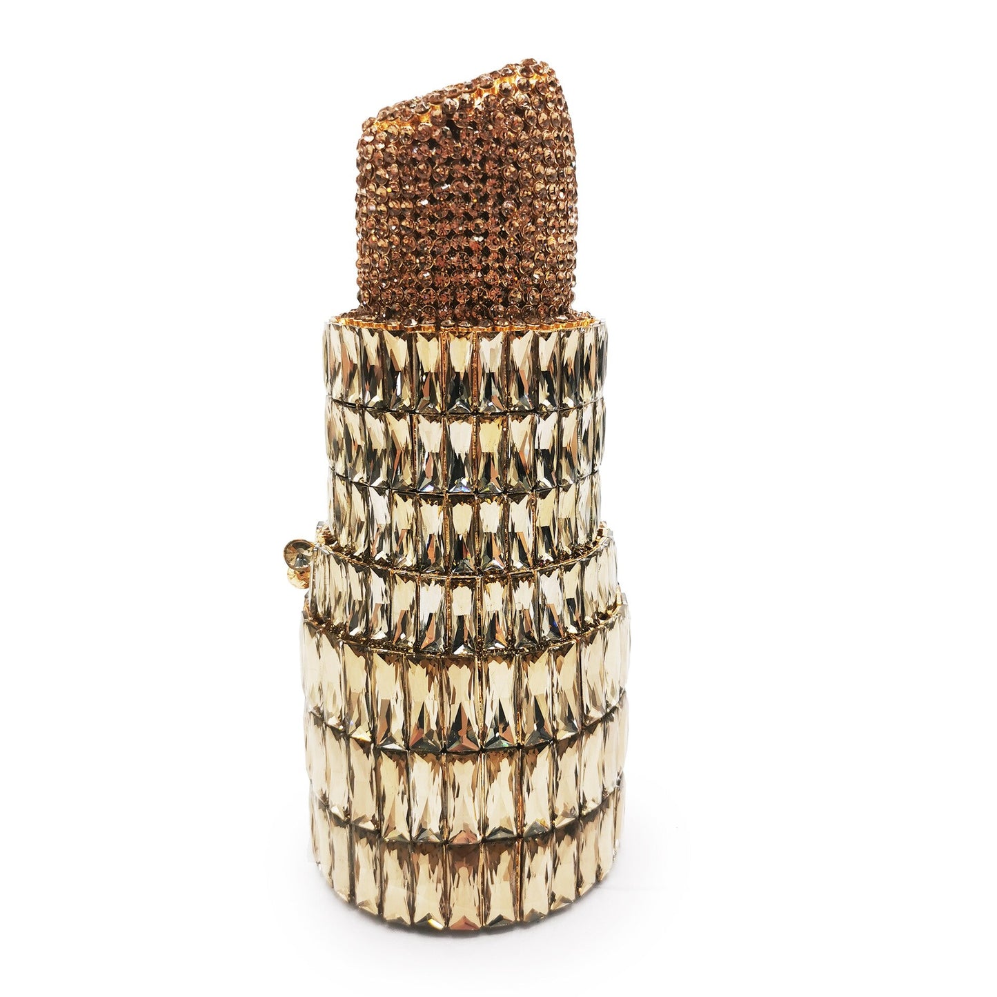 Playful Diamond 3D Lipstick Clutch Purse