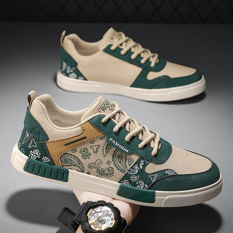 Harajuku Style Color Block Canvas Shoes for Teens