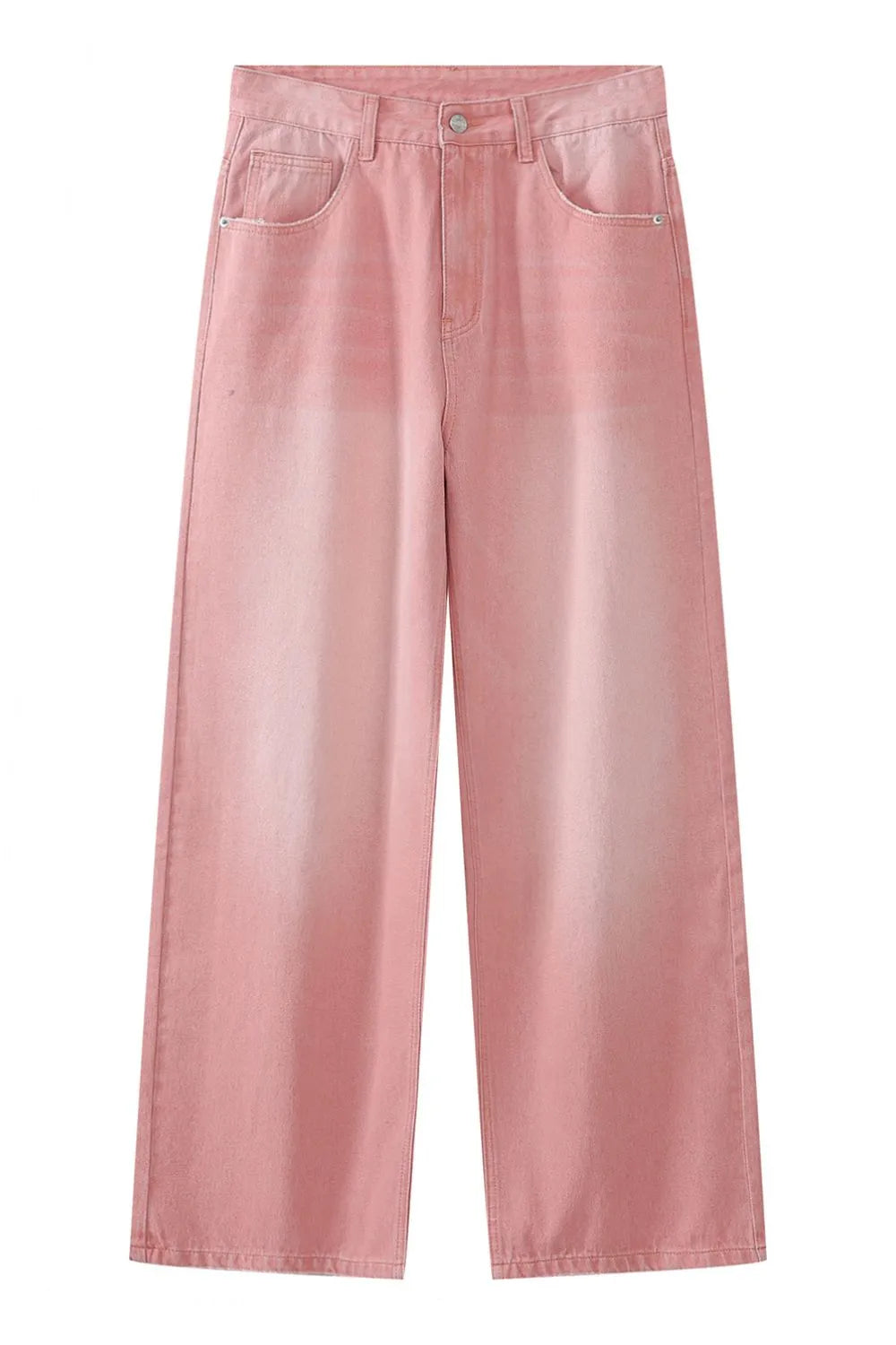 Playful Pocketed Baggy Jeans
