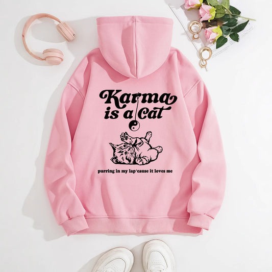 Hooded Long Sleeve Fleece Hoodie with Kangaroo Pocket