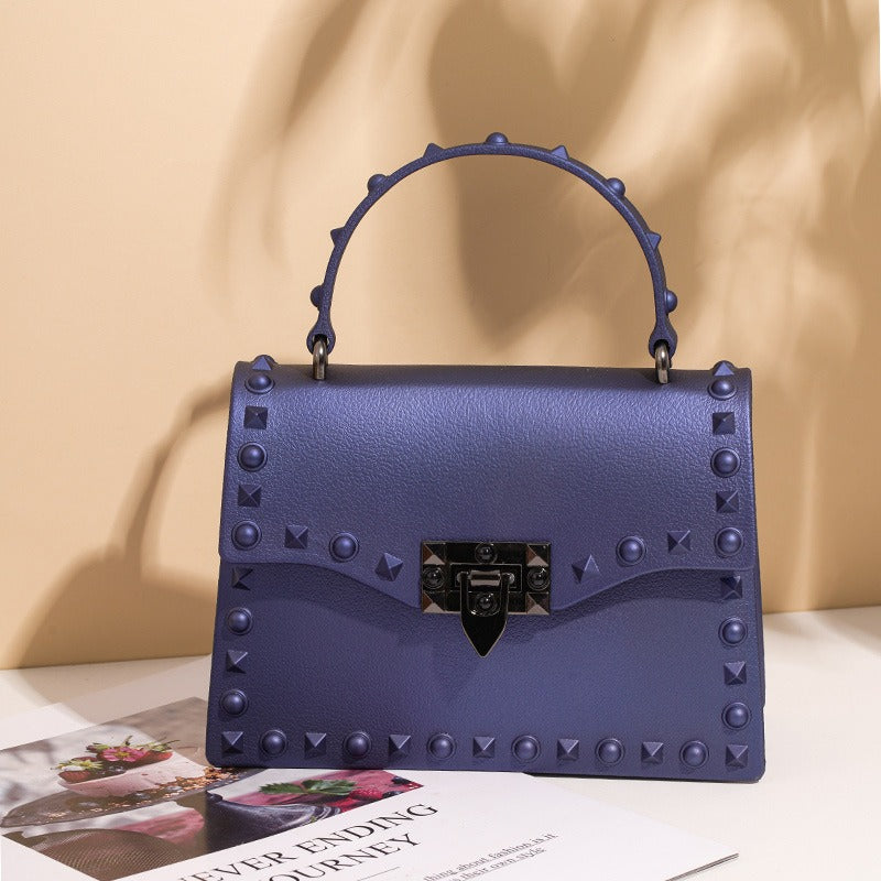 Harajuku Style Mini Jelly Handbag with Chain