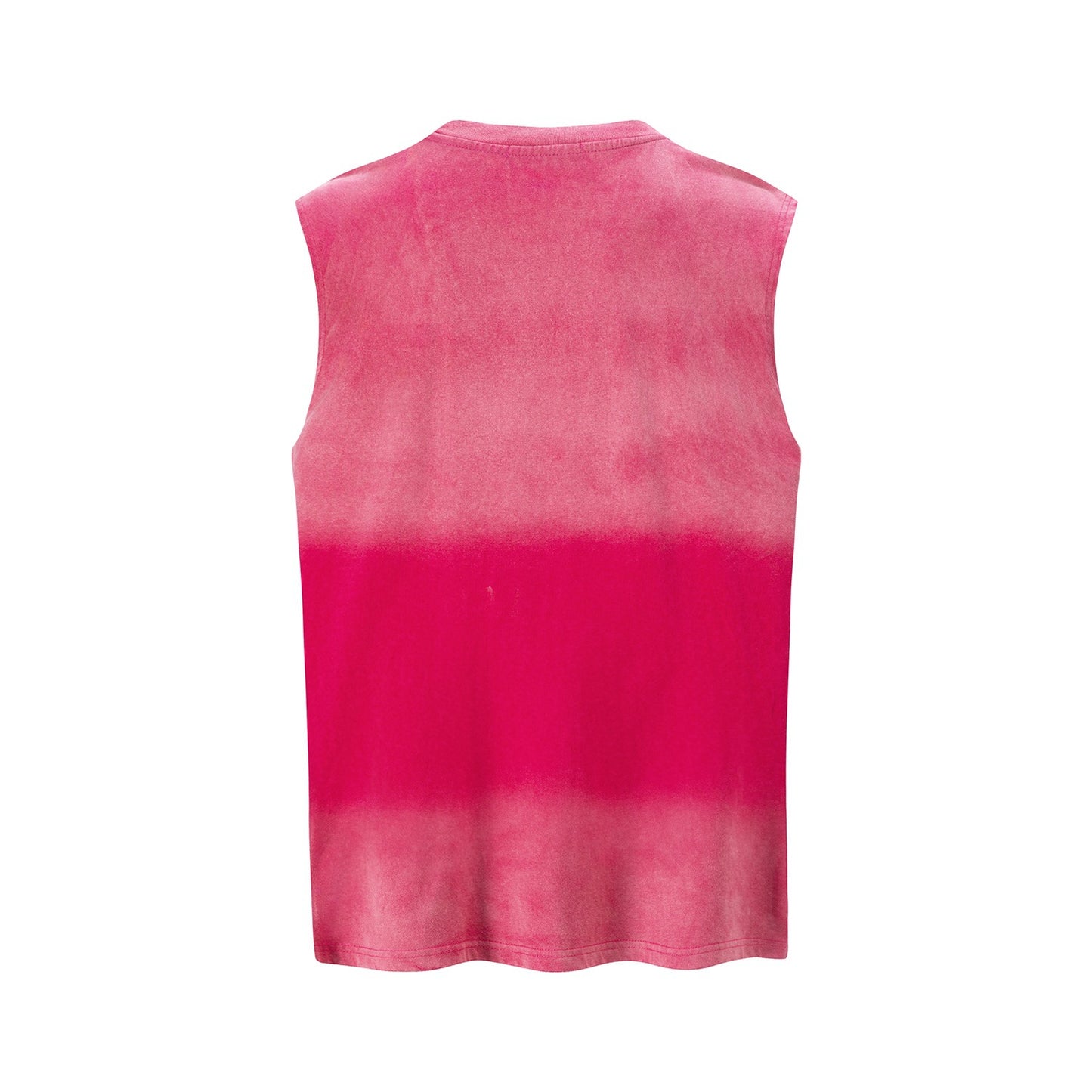 Sunflower Graffiti Vest — Harajuku Style Loose-Fit Cotton Vest (Black / Pink)