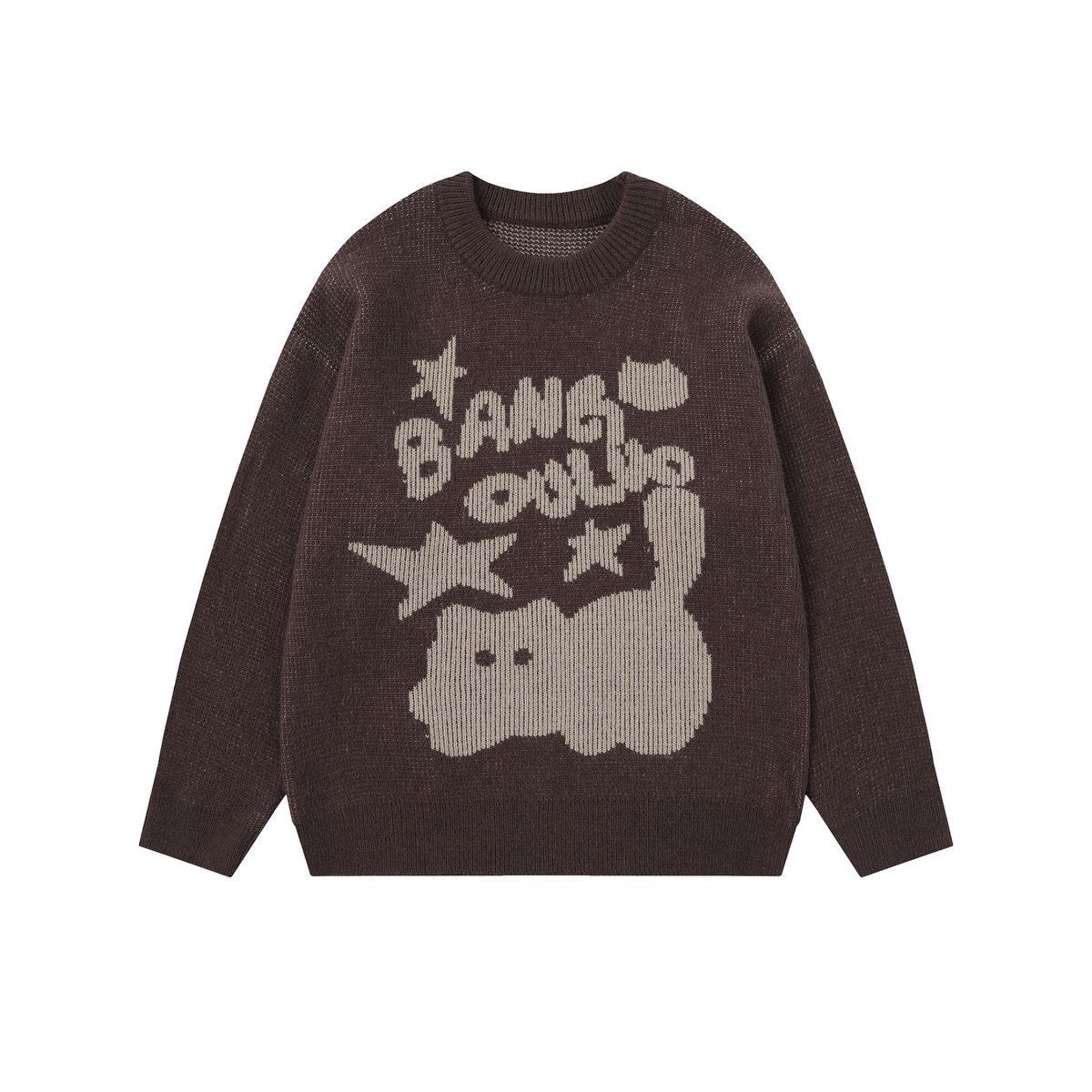 Cat Jacquard Sweater Knitted Sweater