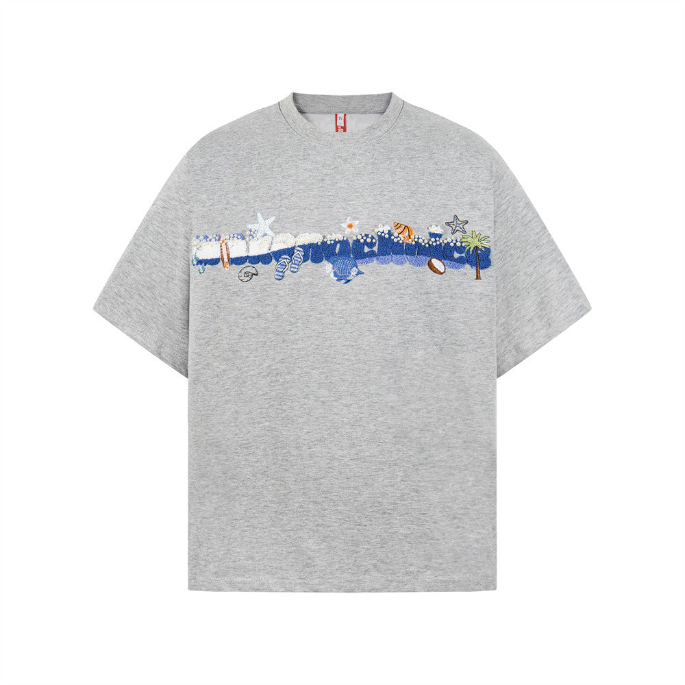 Letter Short-Sleeved T-Shirt — Harajuku Street Style Cotton Tee