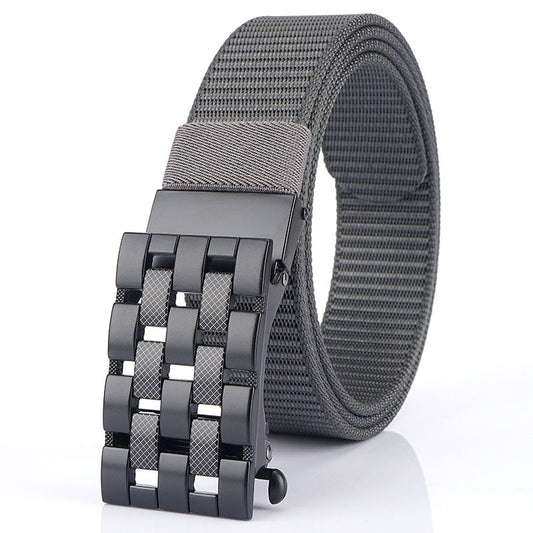 Harajuku Style Automatic Buckle Nylon Belt for Men