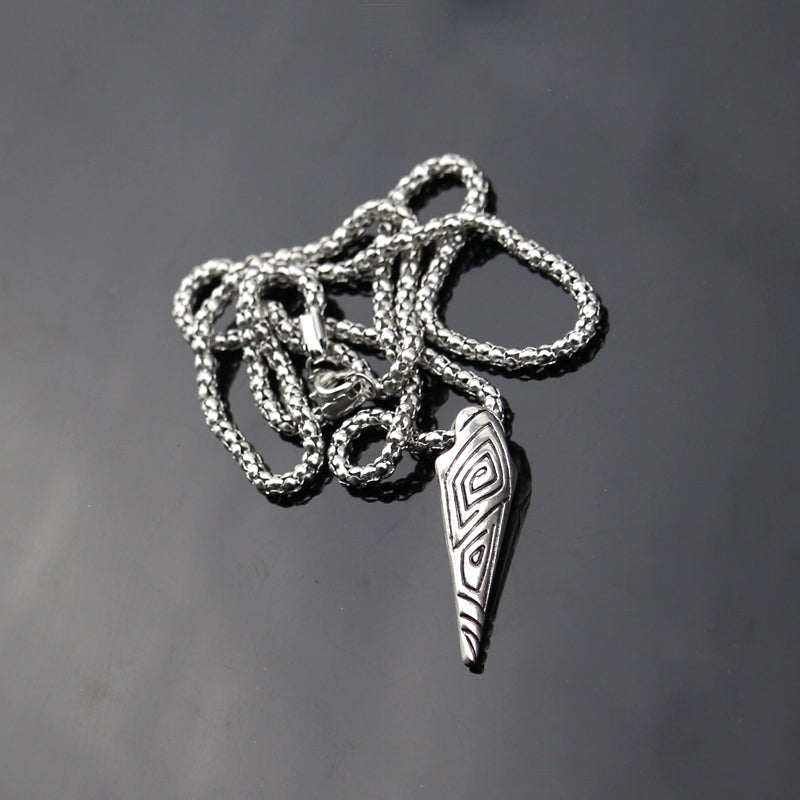 Harajuku Style Black Spikes Men's Pendant Necklace