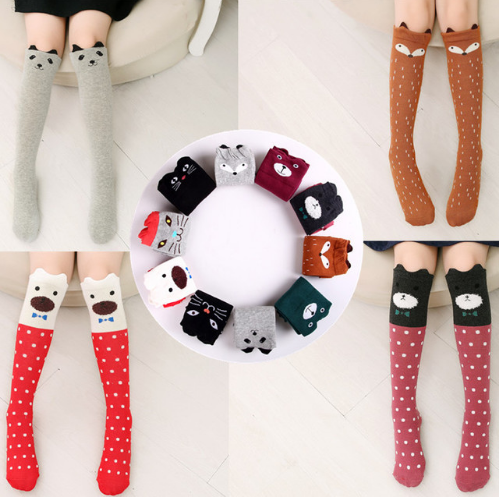 Playful Striped Knee High Socks for Toddlers