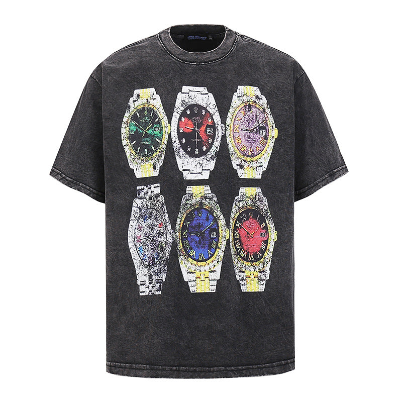 Harajuku Skull Print Pure Cotton Tee - Vintage Style