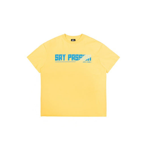 Playful Letter Printing Loose Fit Short Sleeve Tee
