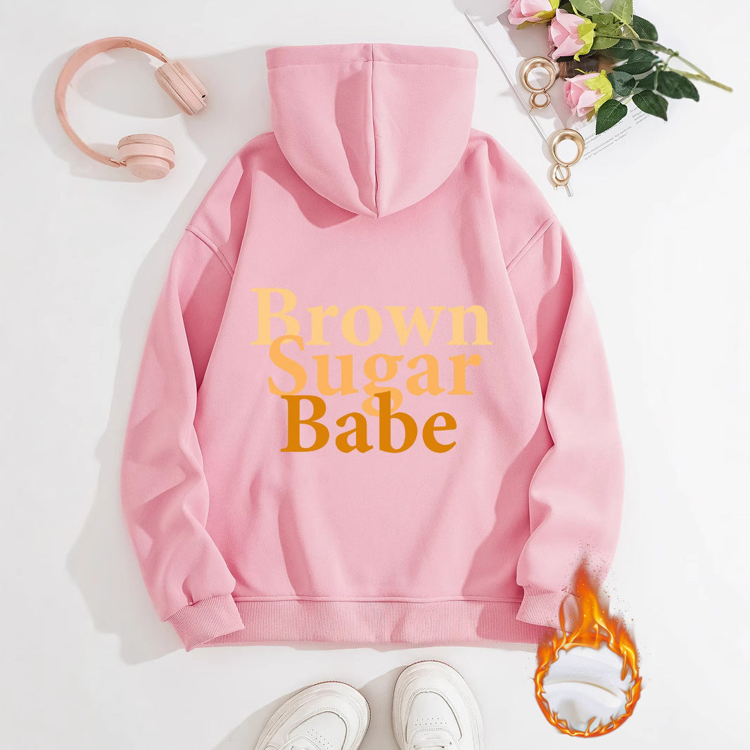 Brown Sugar Babe Thick Fleece Hoodie