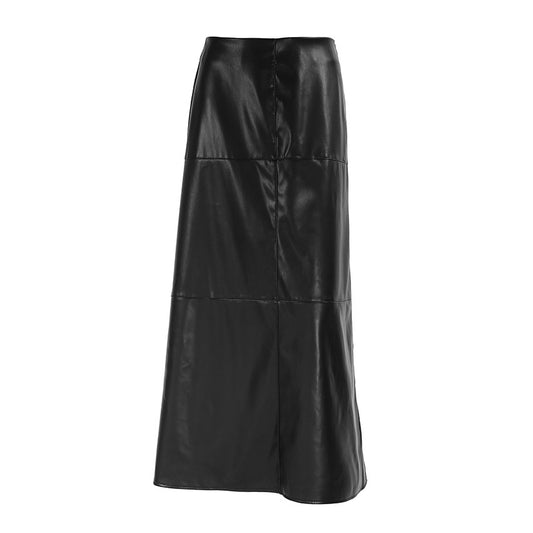 Casual High-Waisted Straight Leg Skirt