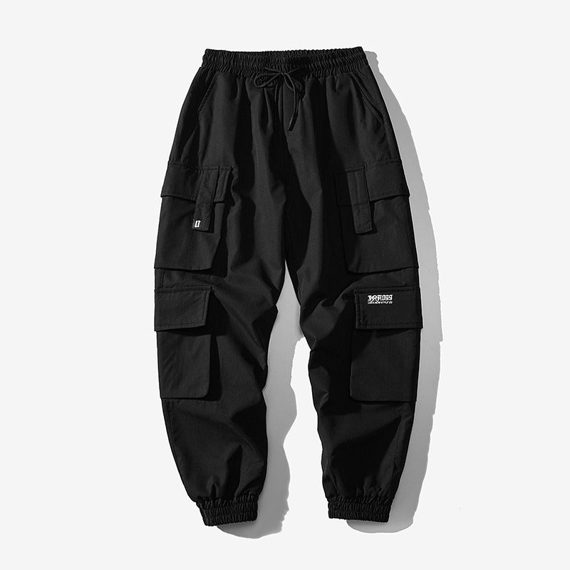 Trendy Harajuku Style Cropped Sports Pants for Men