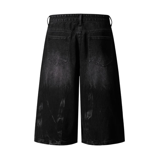 Streetwear High-Street Distressed Colorblock Jeans