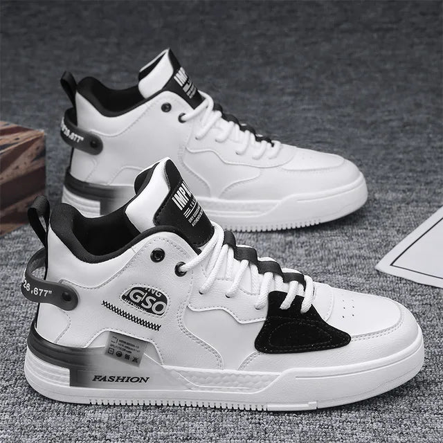 Harajuku High Top Lace Up Sports Board Shoes for Men