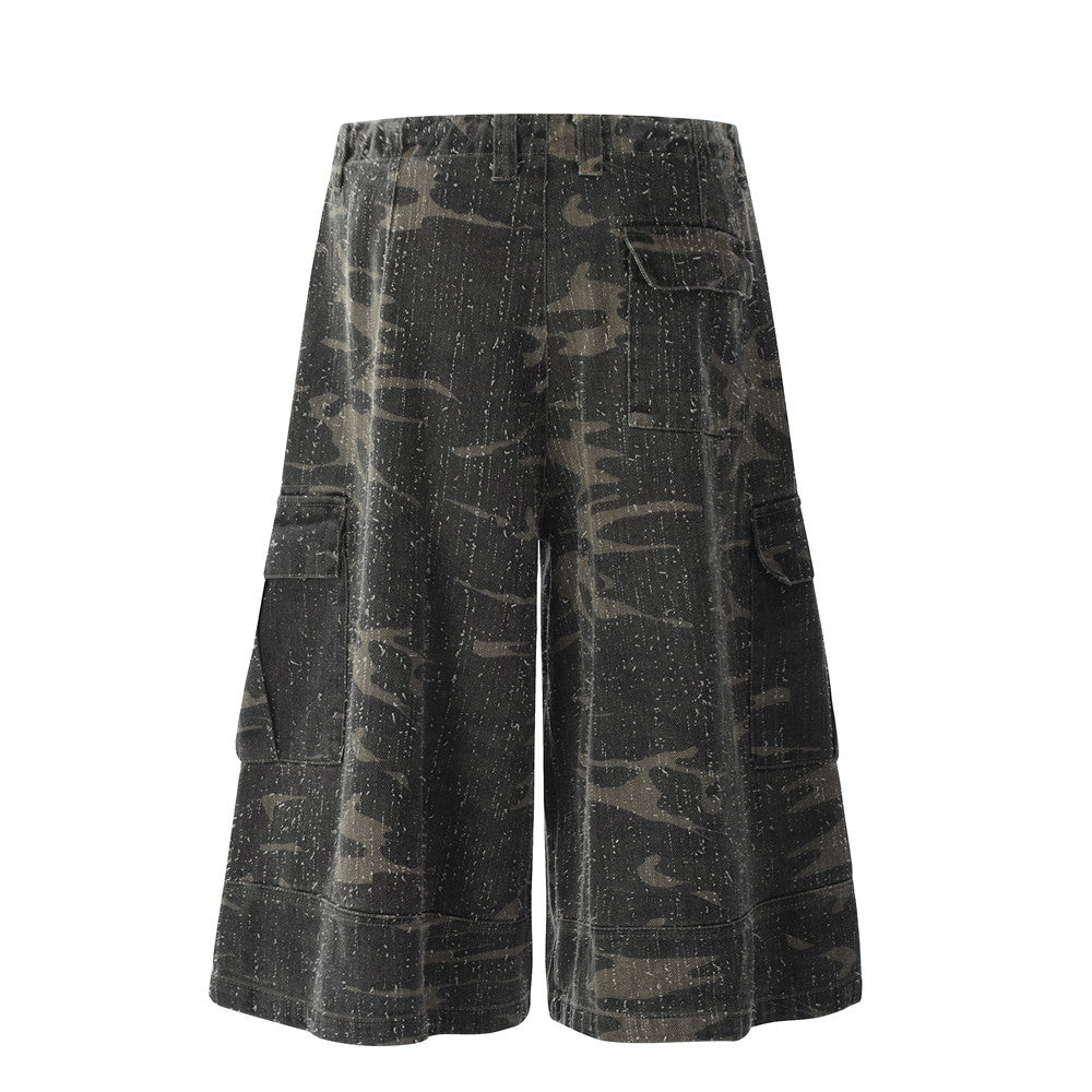 Camouflage Multi-Pocket Loose-Fit Summer Pants