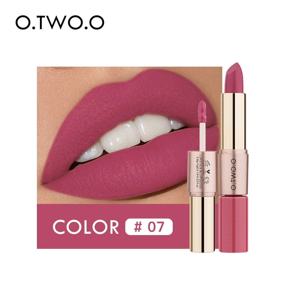 12 Colors Harajuku Style Lipstick & Gloss Set