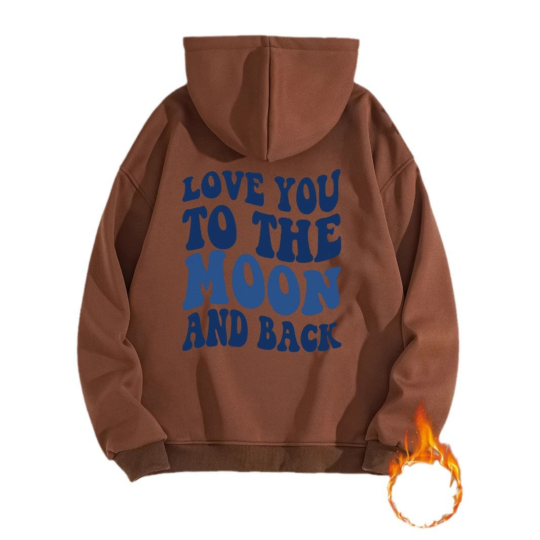 Hooded Long Sleeve Fleece Hoodie with Kangaroo Pocket