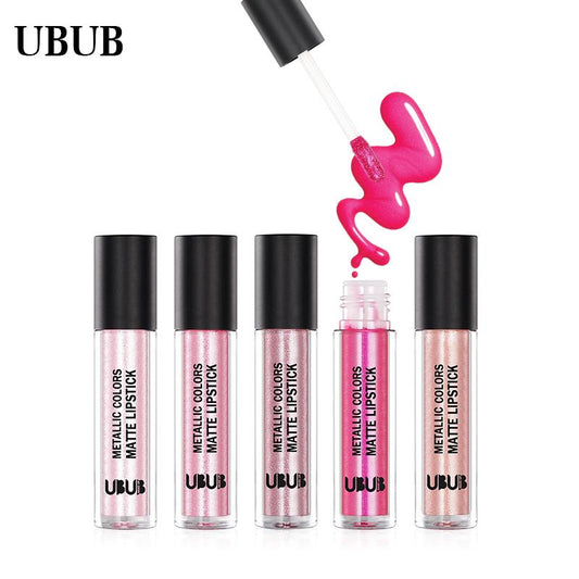 12 Colors Playful Glitter Metallic Lip Gloss - Waterproof & Moisturizing