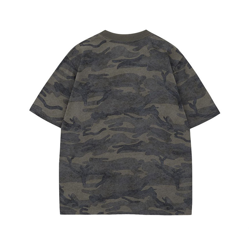 Playful Camouflage Loose Fit T-Shirt