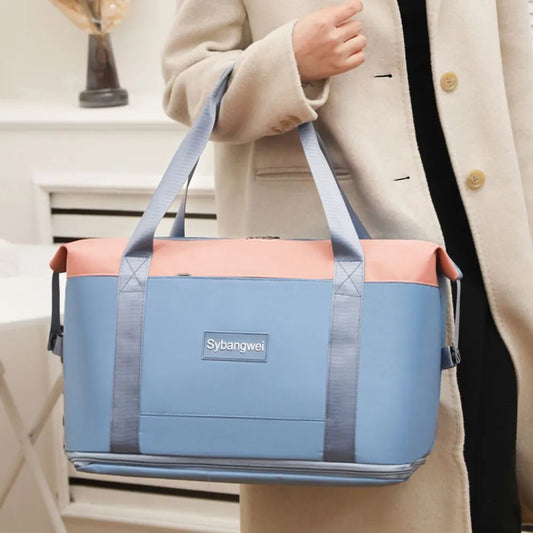 Harajuku-Inspired Waterproof Expandable Travel Bag