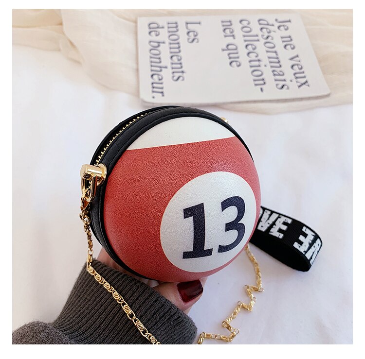 Harajuku Playful Billiard Mini Chain Bag for Girls