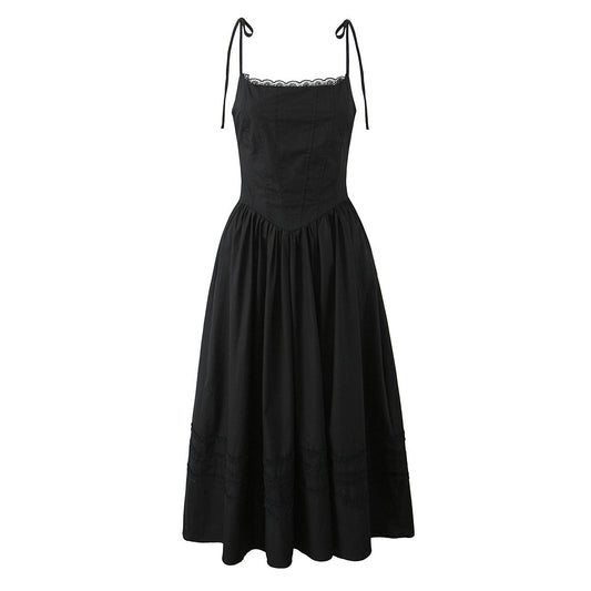 Lace-Up Camisole Dress